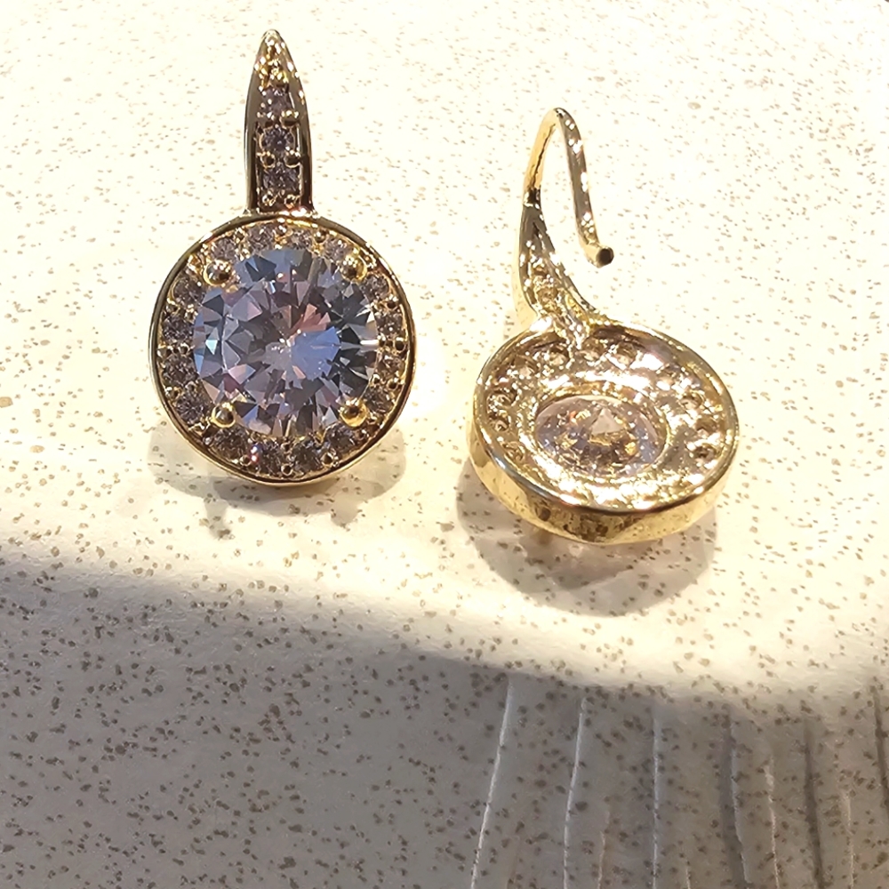 💛HP💛Swarovski 2 CT Crystal Halo Earrings - Picture 5 of 6